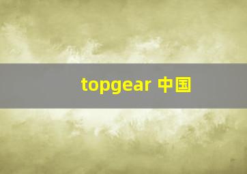 topgear 中国